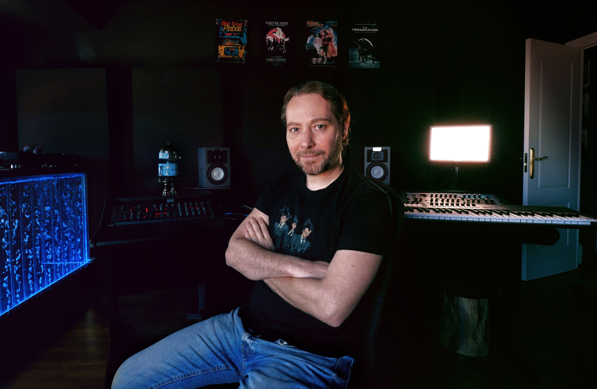 Paco Rincón en su estudio de mezcla y masterización